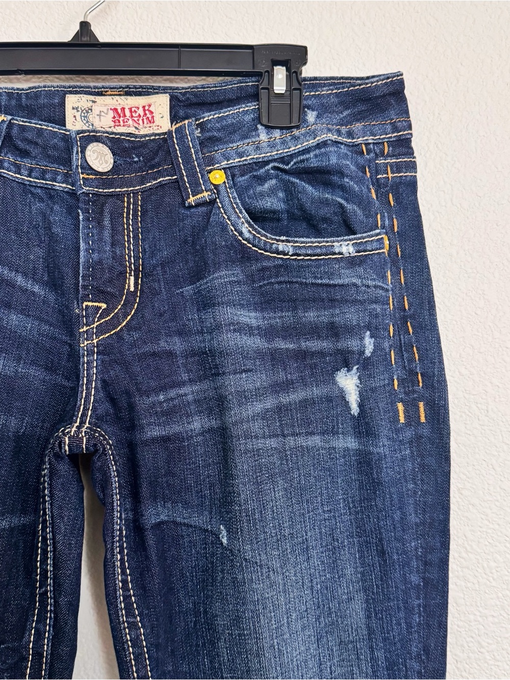 MEK Dark Blue Bootcut Jeans - Women's - Picture 4 of 9